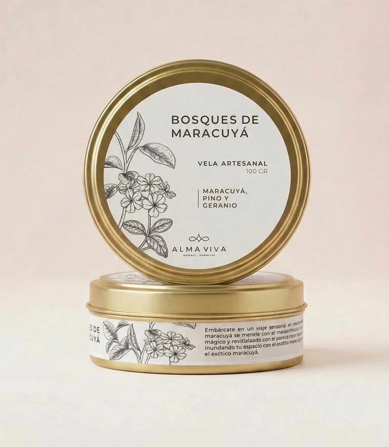 Vela Botanica Rocio Vainilla