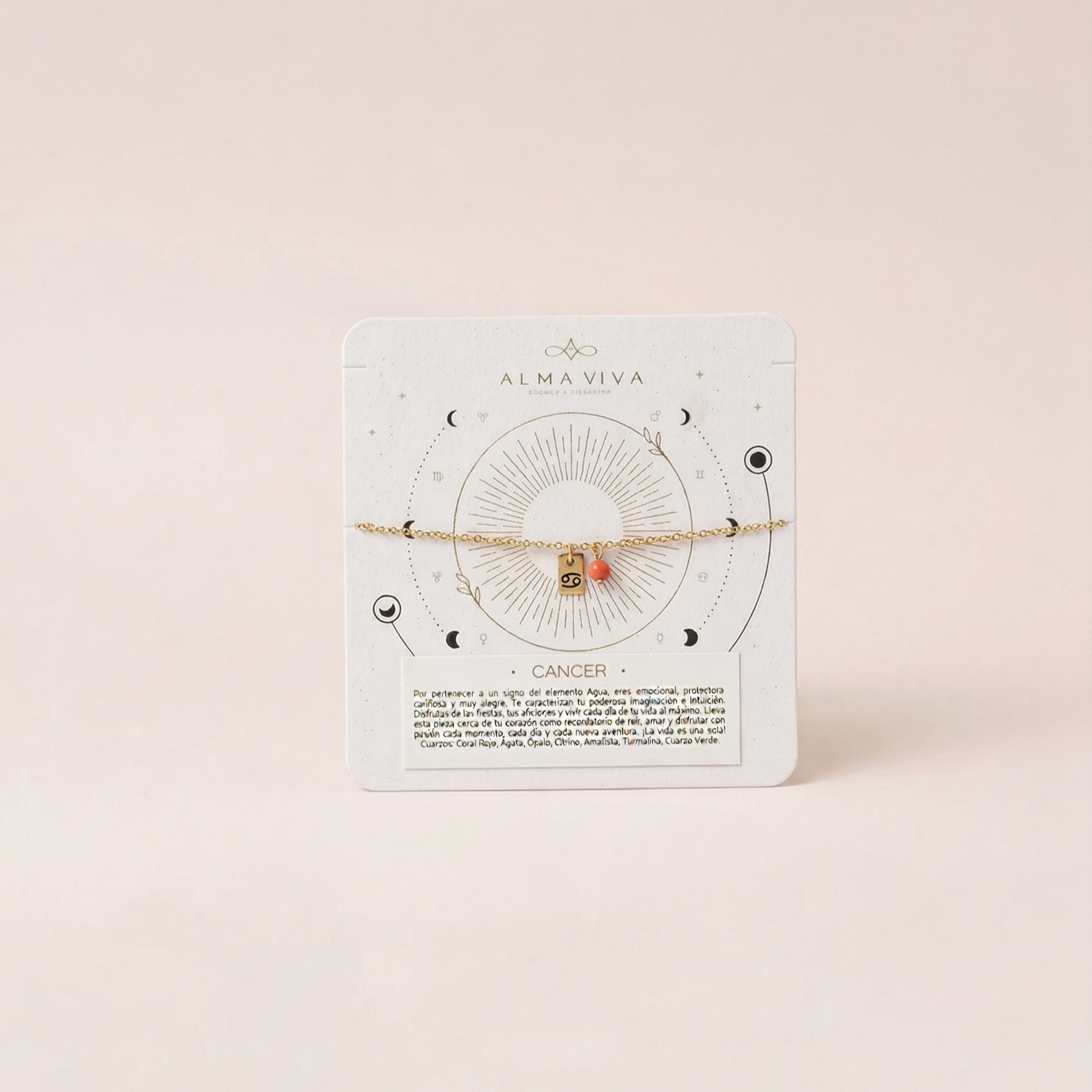 Brazalete Zodiacal con Cuarzo - Piscis