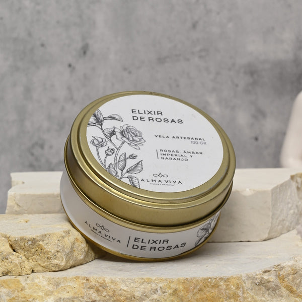 Vela Elixir de Rosas