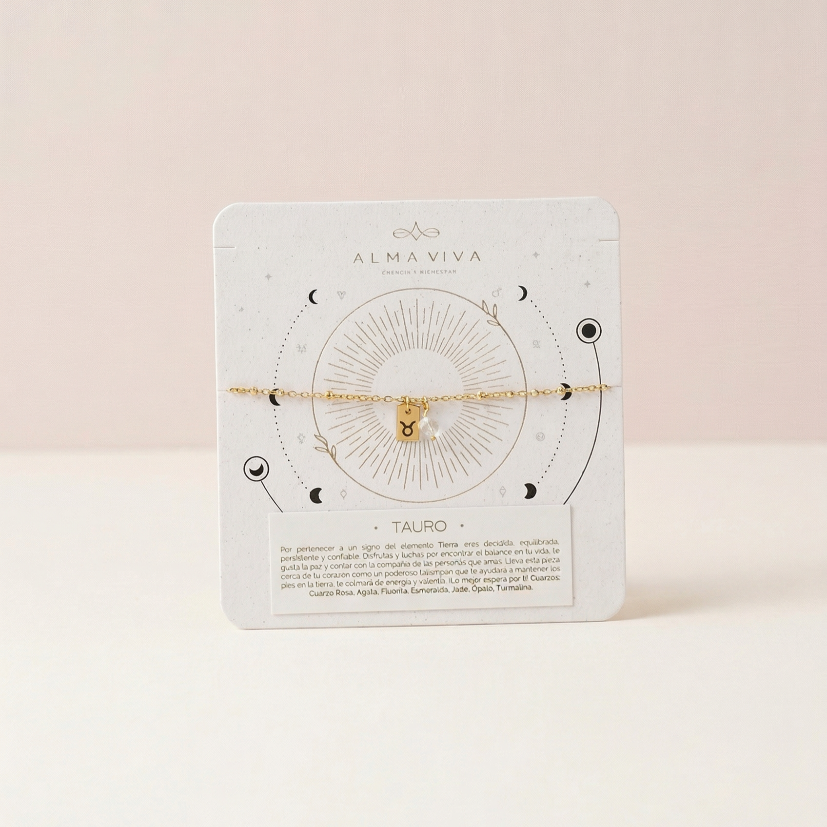 Brazalete Zodiacal con Cuarzo - Piscis