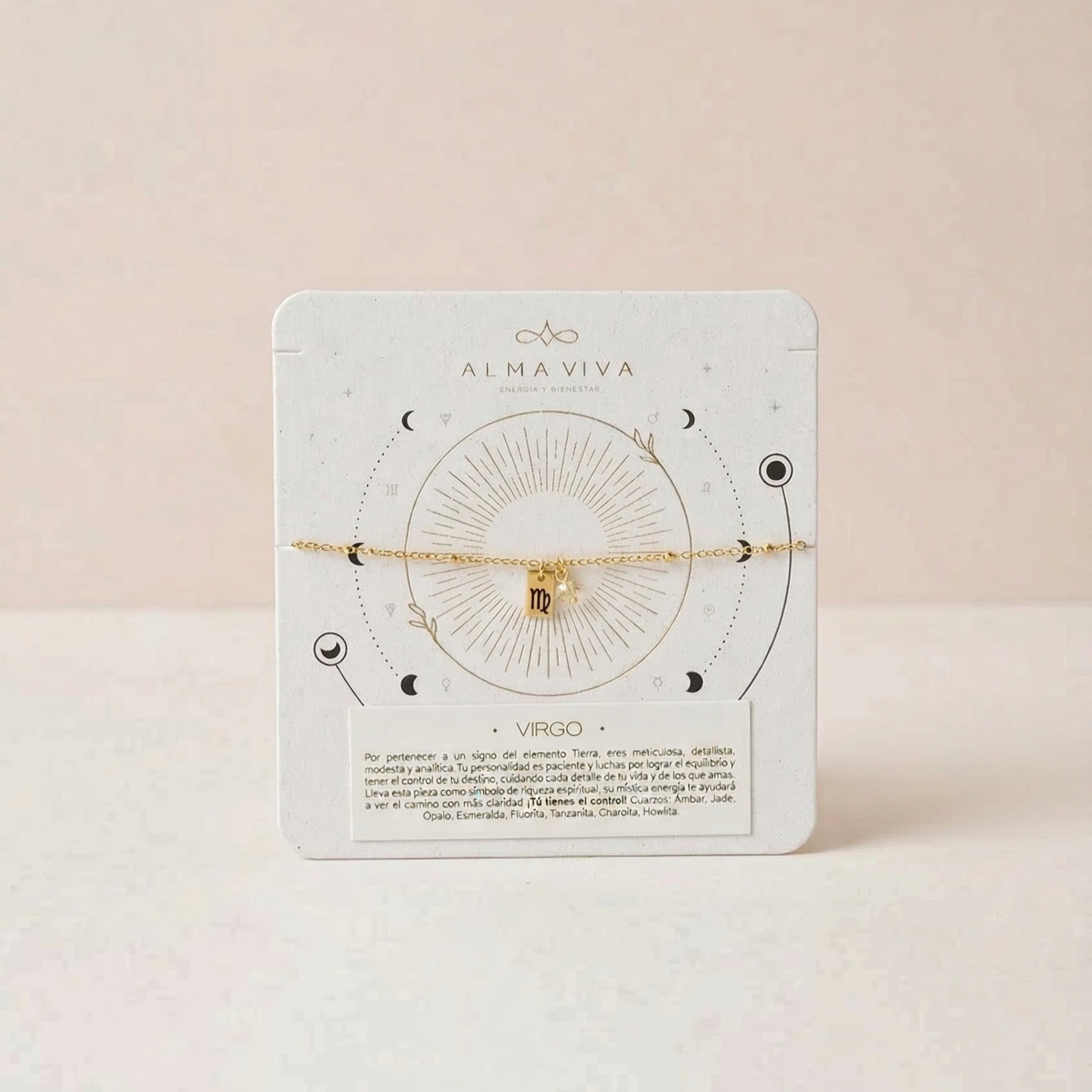 Brazalete Zodiacal con Cuarzo - Piscis